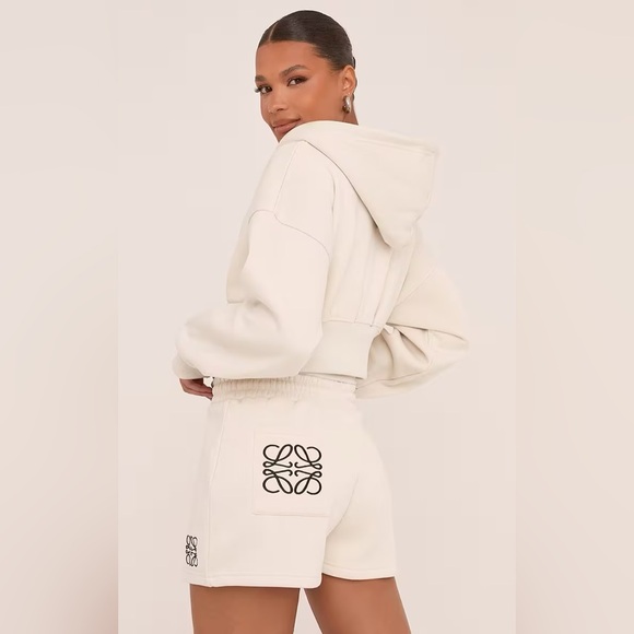 Fashion logo shorts in stone